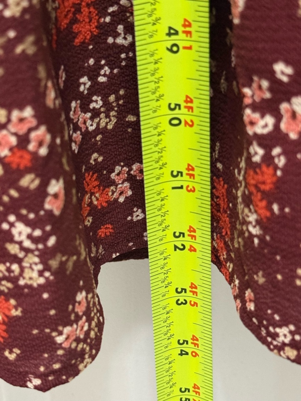 Lush Burgundy Puff Sleeve Ruffle Maxi Dress Cottagecore Size Large (36-6) - Picture 15 of 15